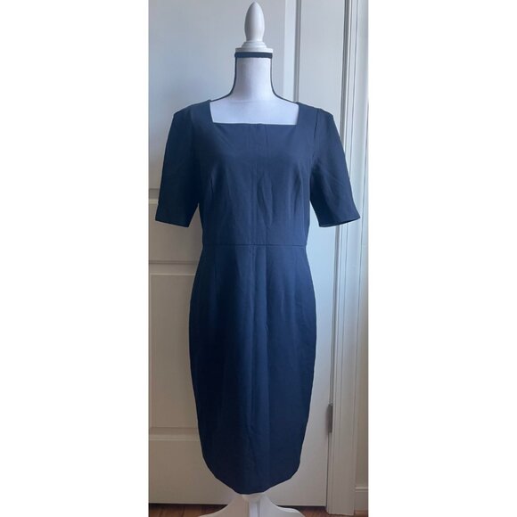 Ann Taylor Navy Square Neck - Picture 1 of 6